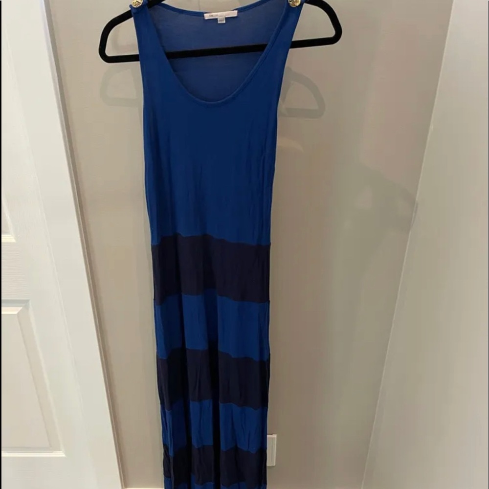 Gap Navy and Royal Maxi Dress